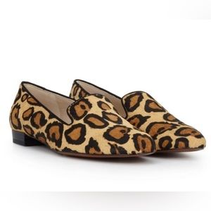 Sam Edelman Animal Leather Print Jordy Loafer Size 9.5
